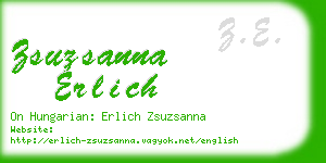 zsuzsanna erlich business card